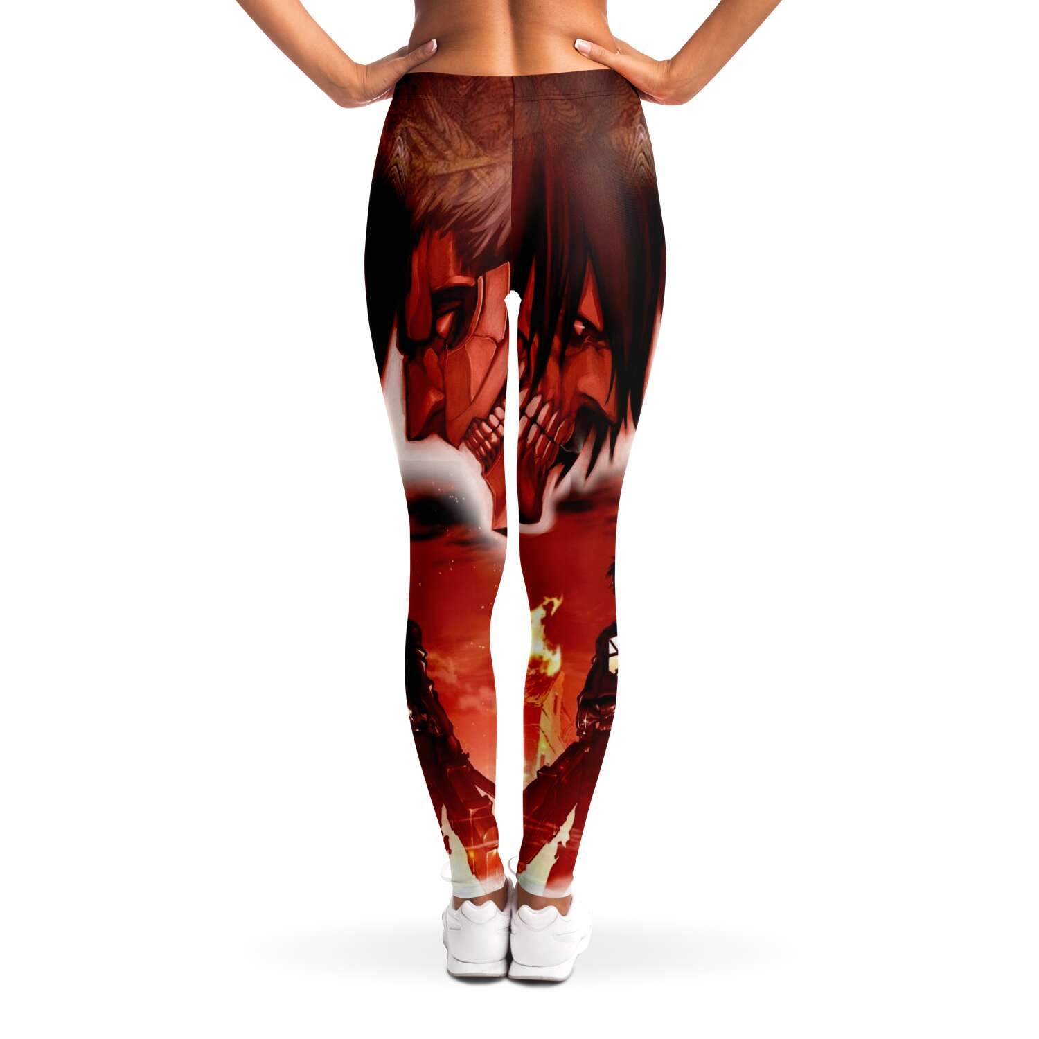 burning attack on titan premium leggings 325376 - Attack On Titan Store