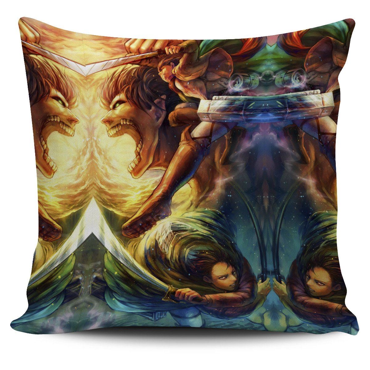 vibrant attack on titan pillow cover 644493 - Attack On Titan Store