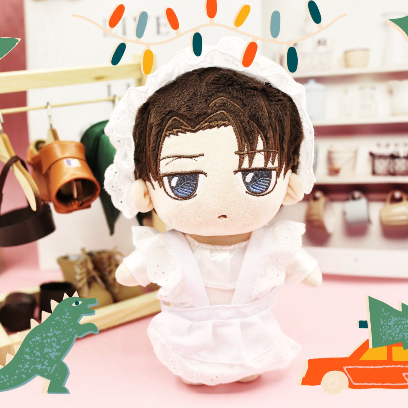 Anime Attack On Titan Levi Plush 9 23cm Uoozii Ackerman Doll Clothes Changeable Plushie Figure Anime 1 - Attack On Titan Store