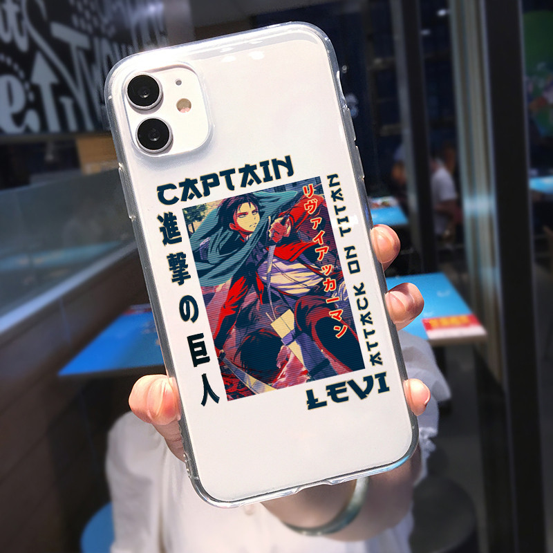 Soft Clear Phone Case For Iphone - Attack On Titan Back Cover