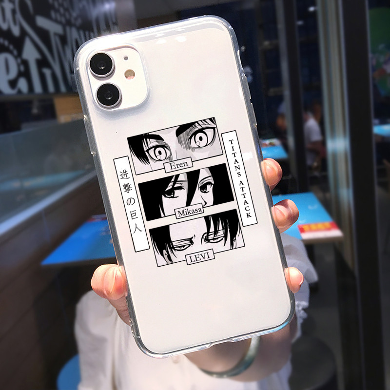 Soft Clear Phone Case For Iphone - Attack On Titan Back Cover