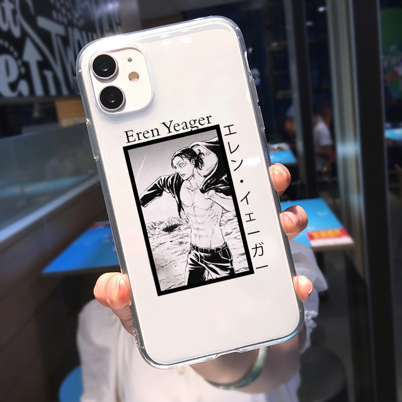 Soft Clear Phone Case For Iphone - Attack On Titan Back Cover