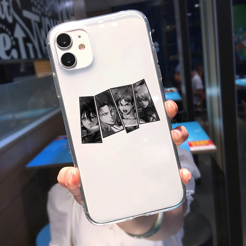 Soft Clear Phone Case For Iphone - Attack On Titan Back Cover