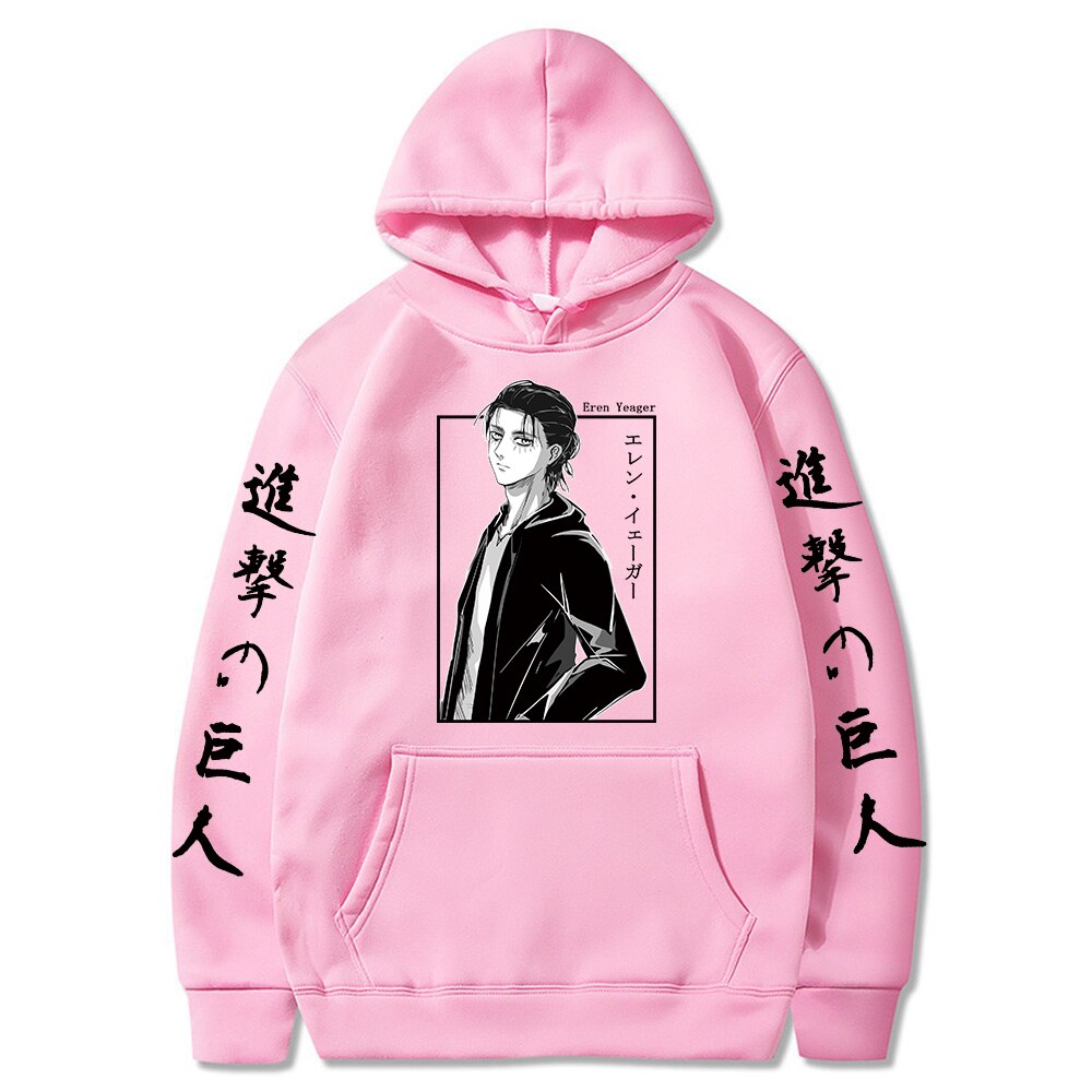 Attack On Titan Hoodies - Eren Jaeger Anime Graphic Hoodie