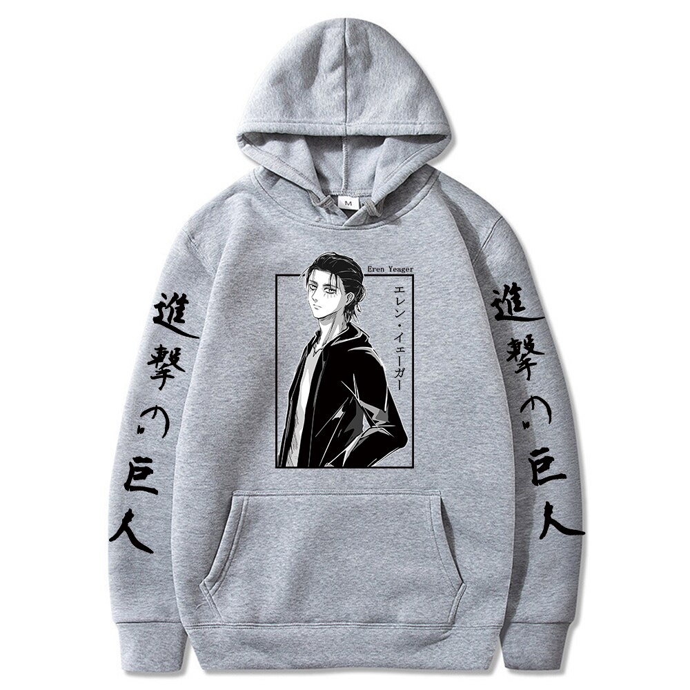 Attack On Titan Hoodies - Eren Jaeger Anime Graphic Hoodie