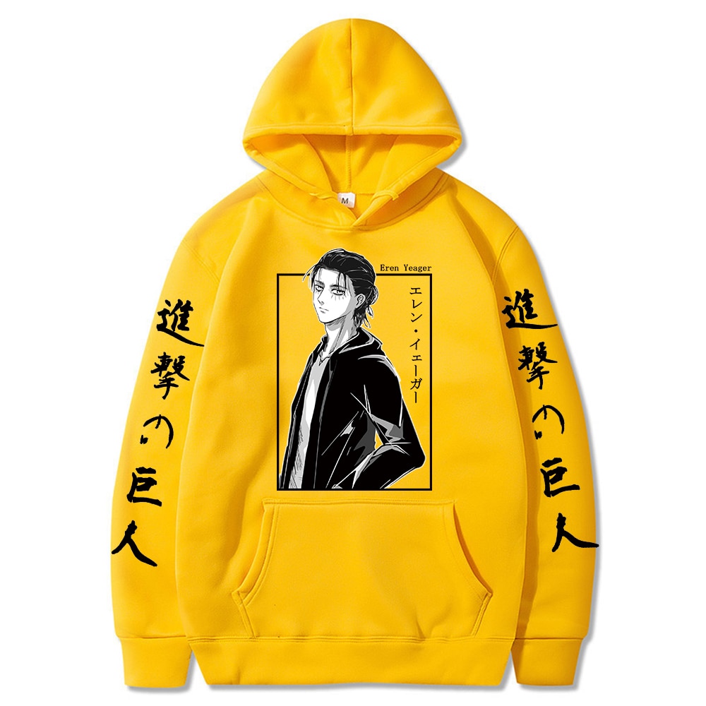 Attack On Titan Hoodies - Eren Jaeger Anime Graphic Hoodie