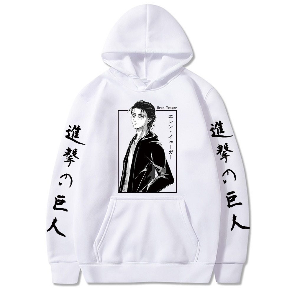 Attack On Titan Hoodies - Eren Jaeger Anime Graphic Hoodie
