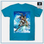 Attack on Titan Shirt Merch - Mikasa Ackerman Fight Illustration Custom Art Shirt