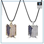 Attack on Titan Necklace - Wings of Liberty Shingeki No Kyojin Silver & Gold Necklace