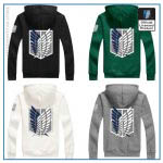 Attack on Titan Jacket - 6 Colors Anime Scouting Legion Hooded Coat Jacket