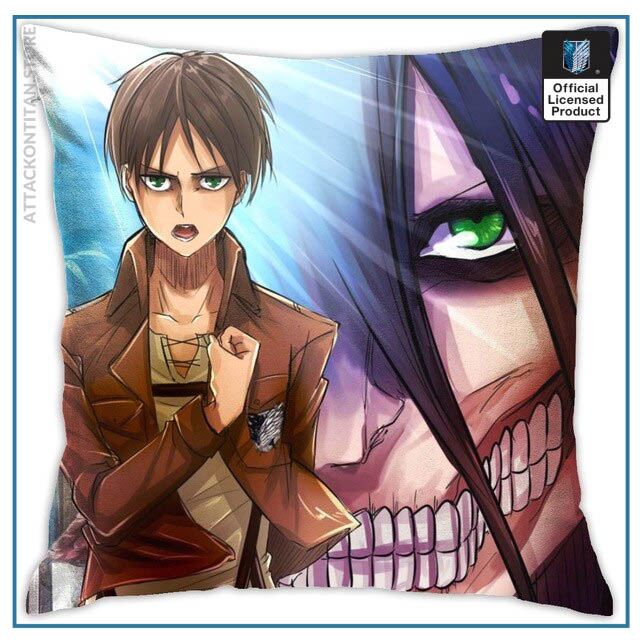 Attack On Titan Pillow: Eren Yeager And Titan