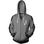 Attack On Titan Hoodie Merch: Wings Of Liberty Zipped Hoodie