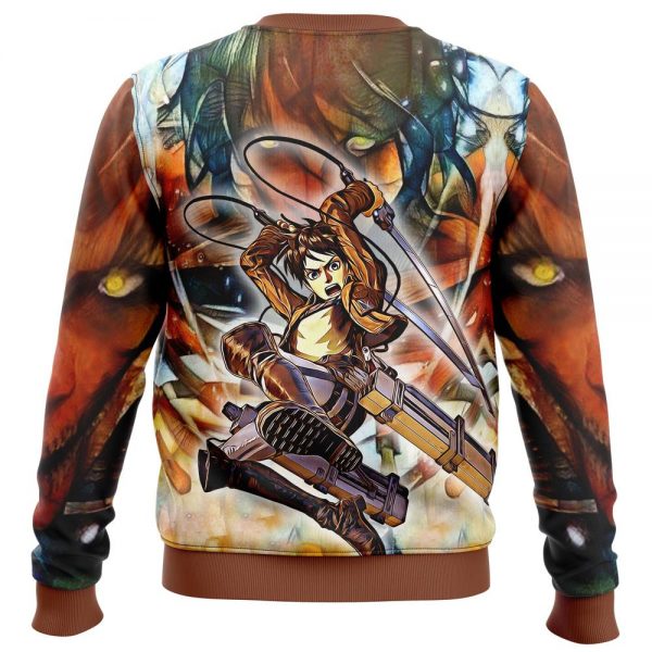 Attack on Titan Sweatshirt Merch - Eren Yeager Titan 3D Sweatshirt - Image 2