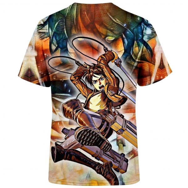 Attack on Titan Shirt Merch - Eren Yeager Shirt Cotton Freesize Custom Shirt - Image 2