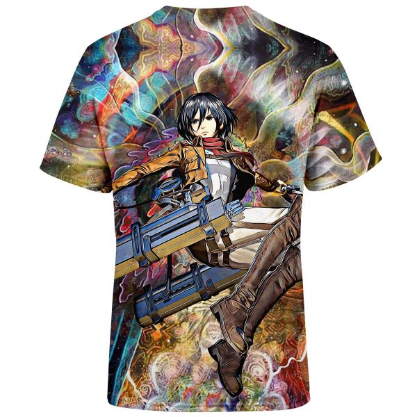 Attack on Titan Shirt Merch - Mikasa Ackerman Focused Custom Art Shirt - Image 2