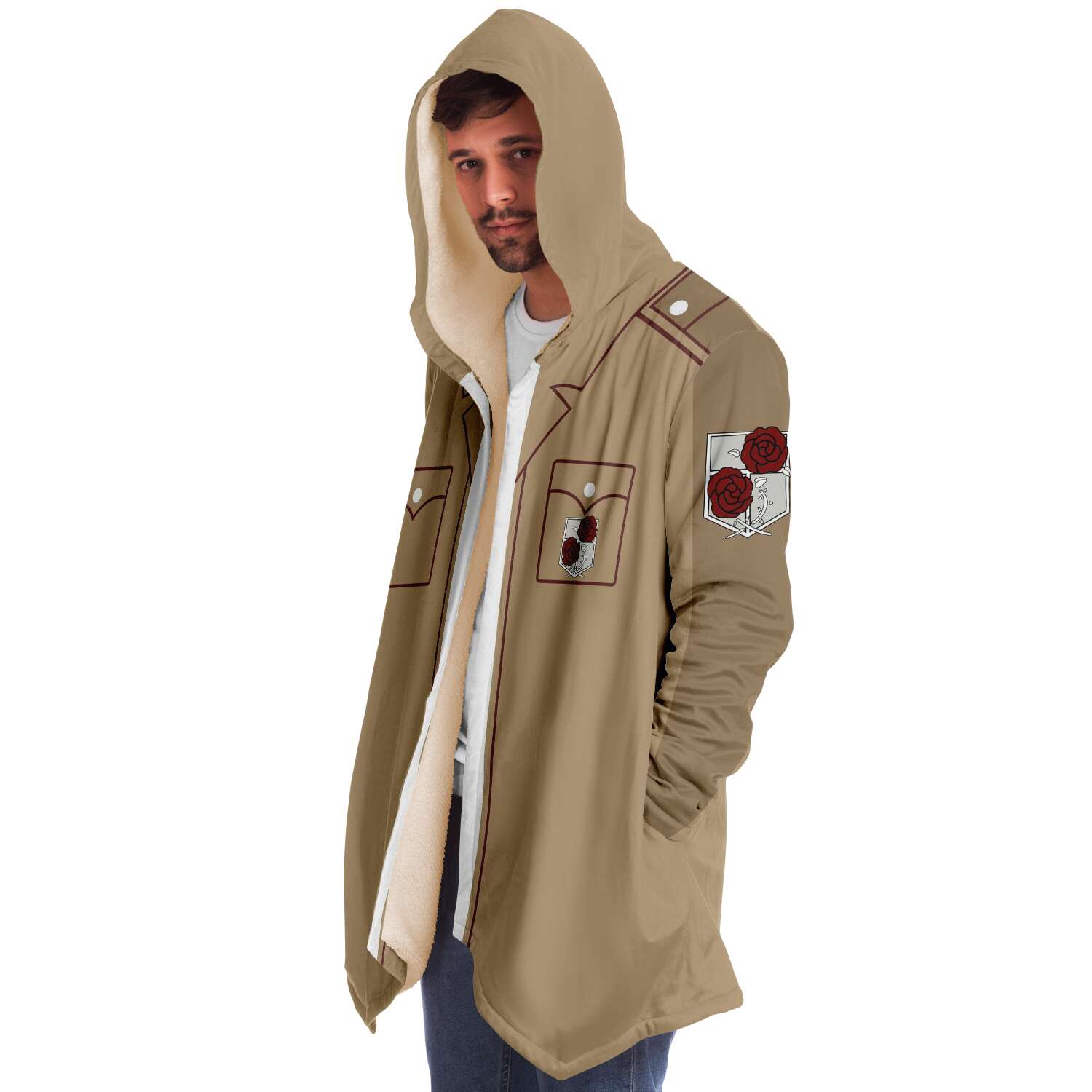 Attack on Titan Jacket Merch - The Garrison Regiment Cloak Jacket 14 - Attack On Titan Store Attack on Titan Jacket Merch - The Garrison Regiment Cloak Jacket - Image 14
