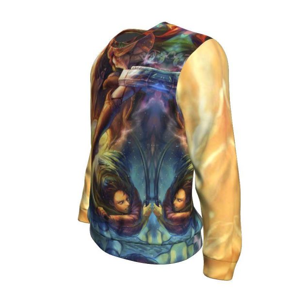 Attack on Titan Sweatshirt Merch - Levi Ackerman x Eren Yeager Vibrant 3D Sweatshirt Merch - Image 4