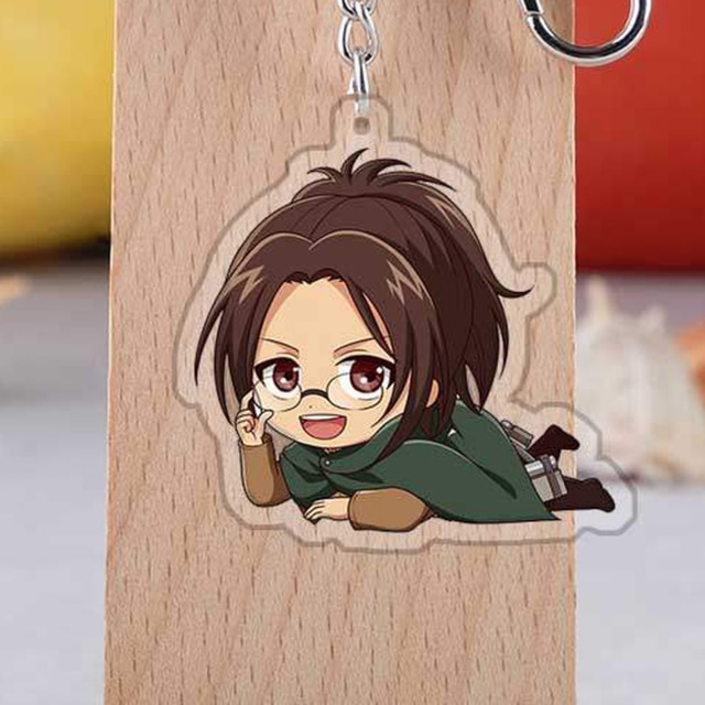 Attack On Titan Acrylic Merch: Hange Zoe Chibi Keychain 1 - Attack On Titan Store Attack On Titan Acrylic Merch: Hange Zoe Chibi Keychain