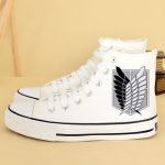 Attack on Titan Shoes Merch: White Attack On Titan's Logo