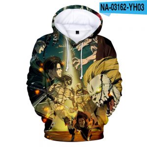 Attack On Titan Hoodie Merch: Battle 3D Hoodie