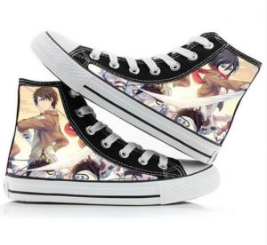 Attack on Titan Shoes Merch: Eren Yeager And Mikasa Ackerman