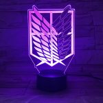 Attack On Titan Lamp Merch: Wings Of Liberty 3D Led Lamp