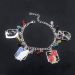 Attack On Titan Bracelet: Attack On Titan Metal Logo Bracelet