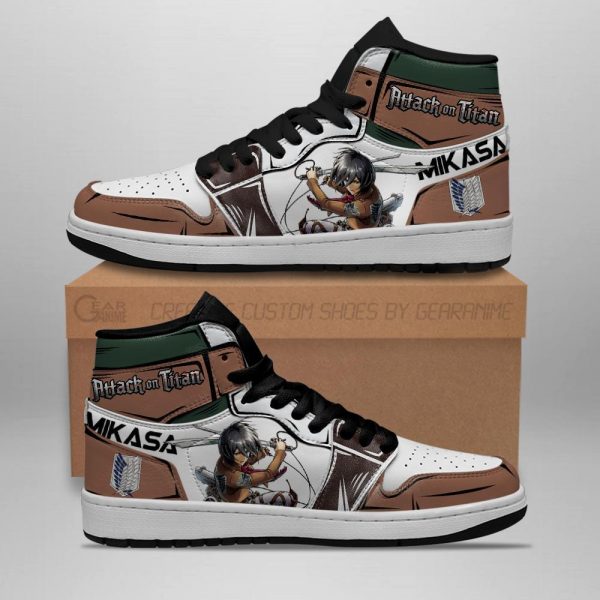 Attack on Titan Shoes: Mikasa Ackerman High Jordan Sneaker