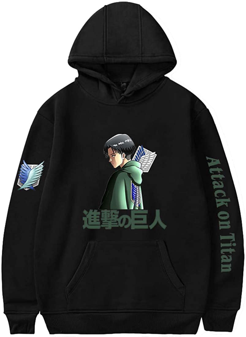 Attack On Titan Hoodie - Manga Graphic Anime Hooded Sweatshirt