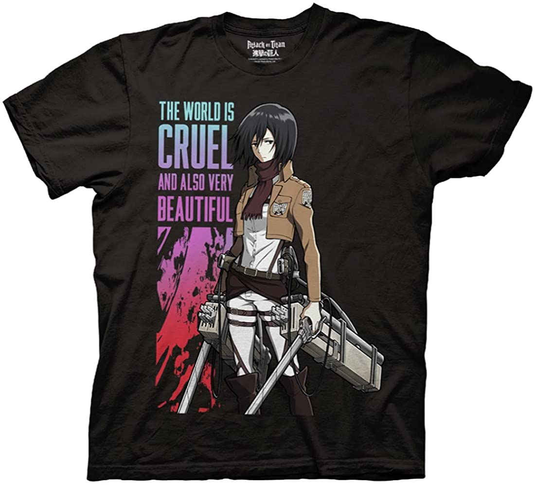 Attack On Titan T-shirt - The World Is Cruel AOT T-shirt