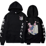 Attack On Titan Hoodie - AOT Sakura Survey Corps Hoodie