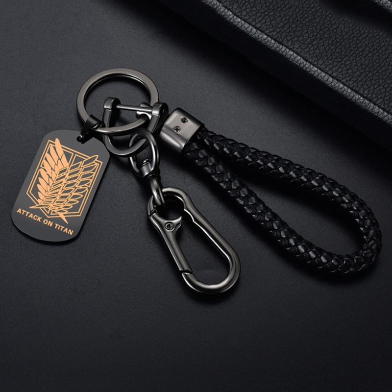 Attack On Titan Keychains - AOT Wings Of Freedom Keychains Military Dog Tag