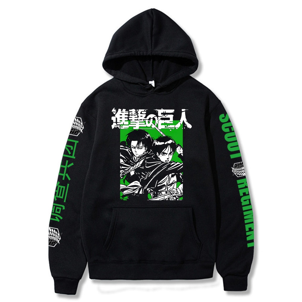 Attack On Titan Hoodie - AOT Merch Ackerman Levi Scout Regiment Hoodie