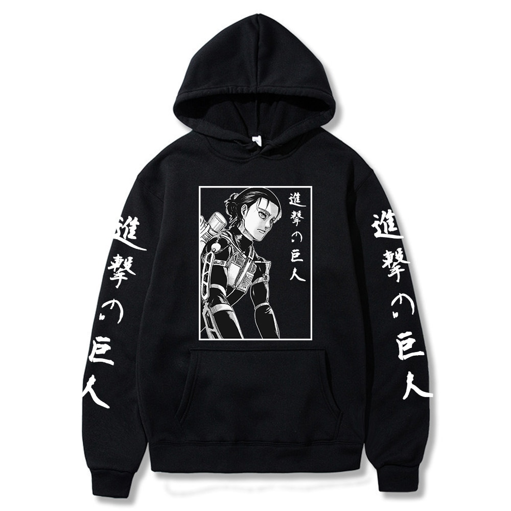 Attack On Titan Hoodie - AOT Anime Eren Yeager Unisex Hoodie