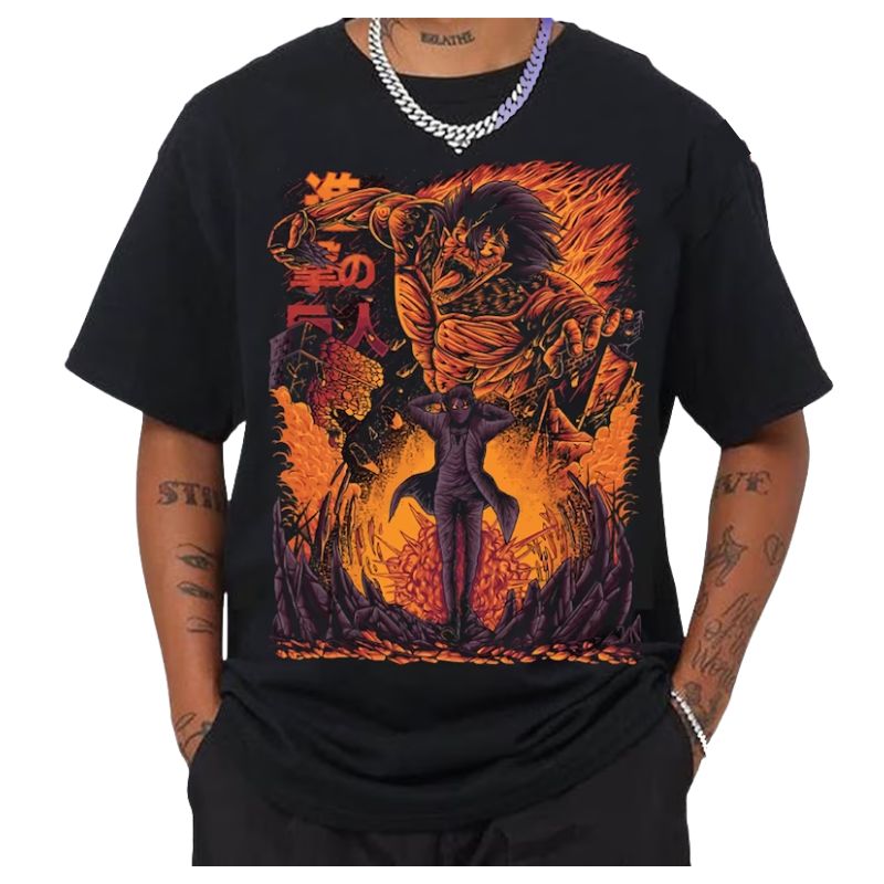 Attack On Titan T-shirts – Titan Battle AoT Anime T-shirt