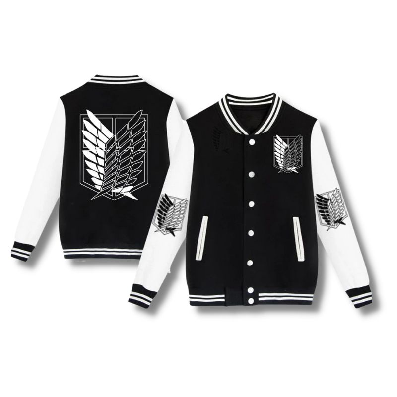 Attack On Titan Jacket - Logo  Wings Of Freedom Bomber Jacket