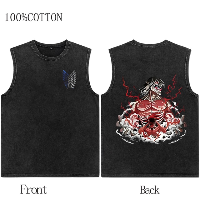 AOT Acid Wash Tanktop Eren Transformation