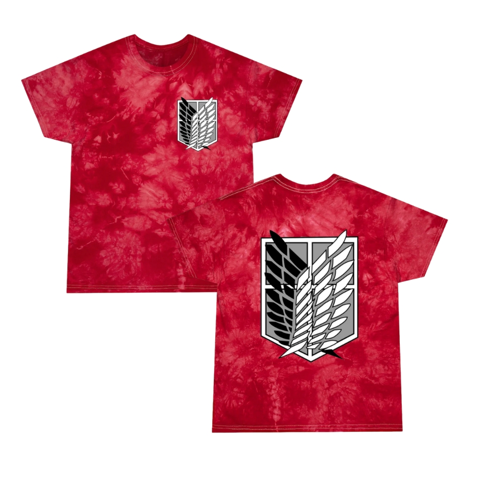 Attack On Titan T-shirts - Logo Attack On Titan Tie-Dye T-shirts