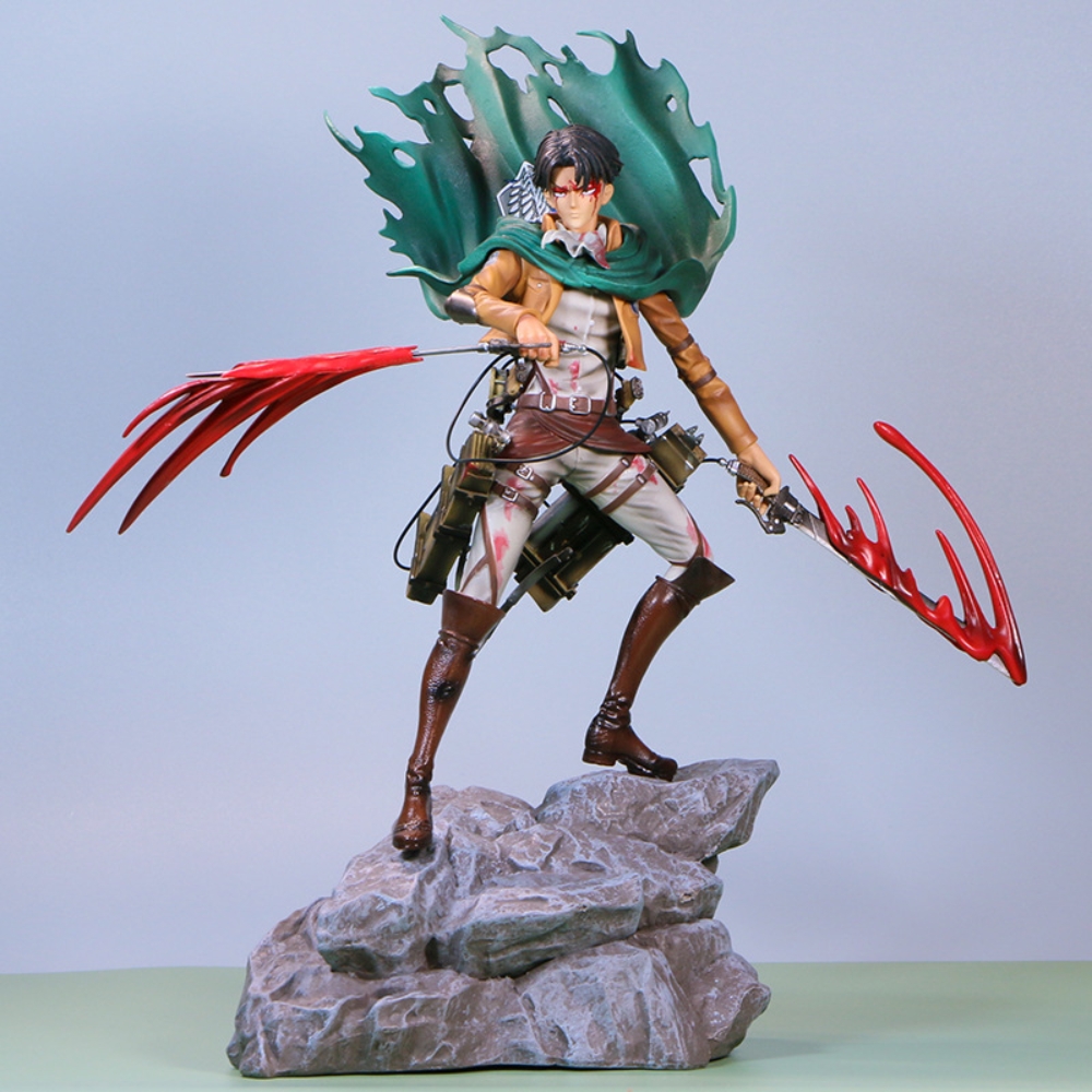 Attack On Titan Figures - 36cm Levi Ackerman Skill Action Figures