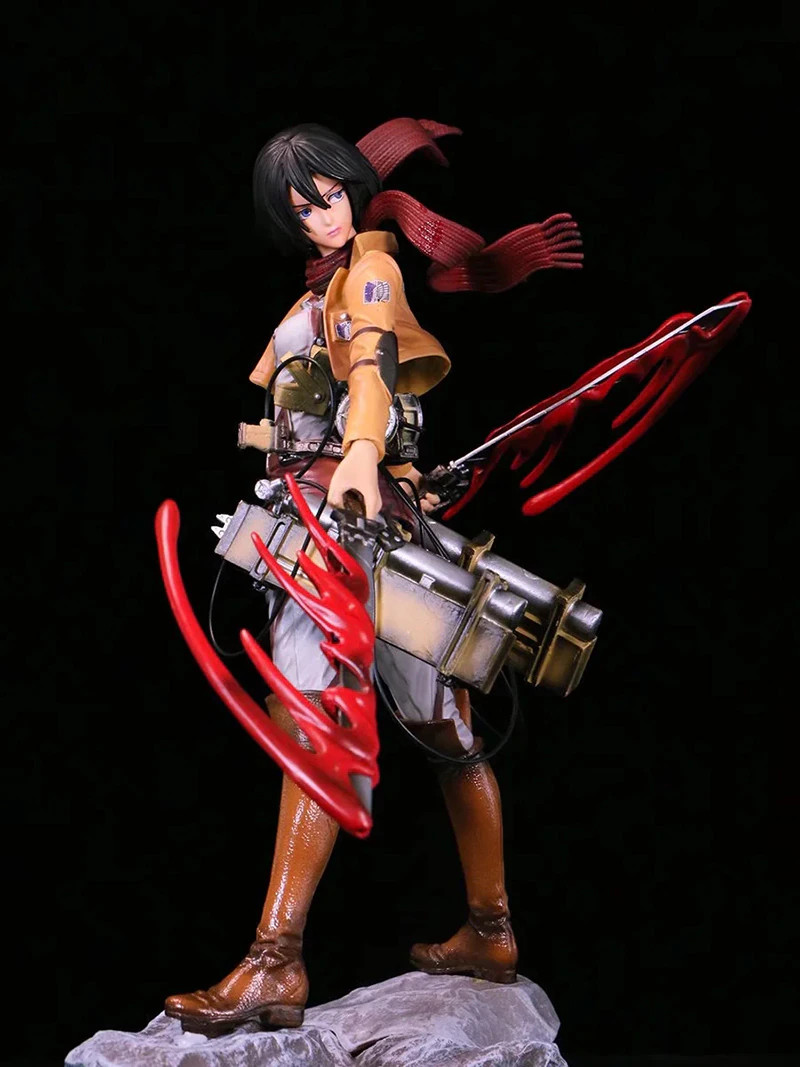 Attack On Titan Figures - 36cm Mikasa Ackerman Skill Action Figures