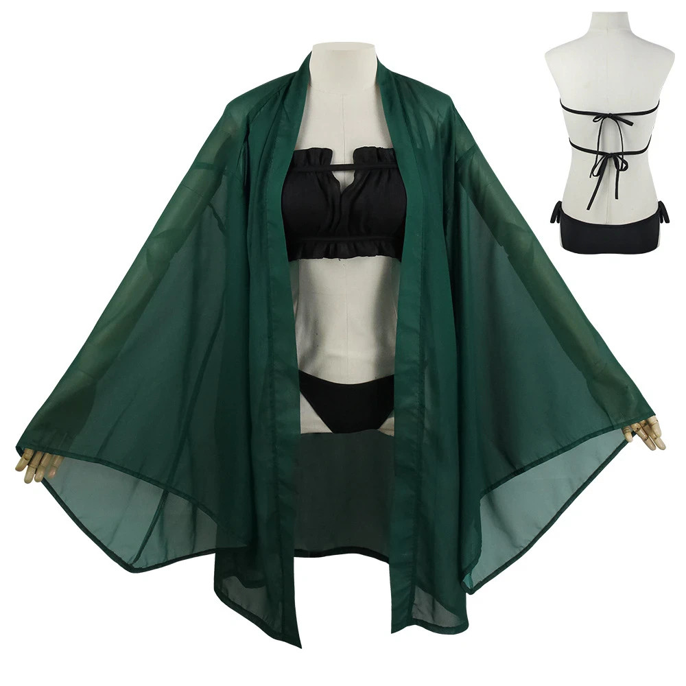 Attack On Titan Bikini - Survey Corps Swimwear Cloak Beach Bikini 4 - Attack On Titan Store Attack On Titan Bikini - Survey Corps Swimwear Cloak Beach Bikini - Image 4