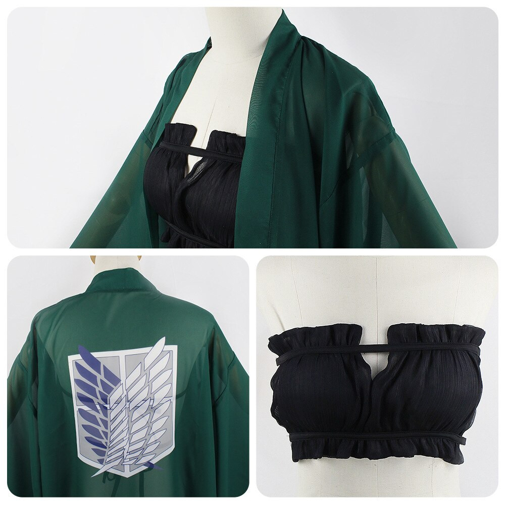 Attack On Titan Bikini - Survey Corps Swimwear Cloak Beach Bikini 2 - Attack On Titan Store Attack On Titan Bikini - Survey Corps Swimwear Cloak Beach Bikini - Image 2