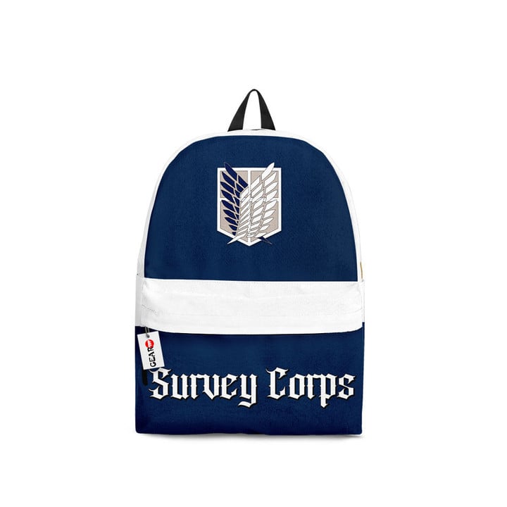 Attack On Titan Backpacks - Survey Corps Navy Anime Backpack